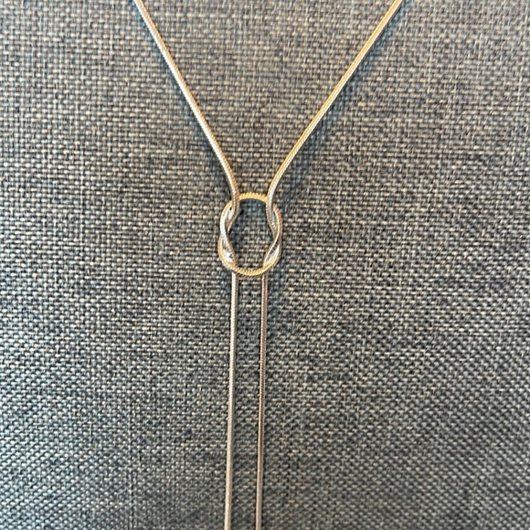 Knotted Lariat Necklace - Picture 4 of 8